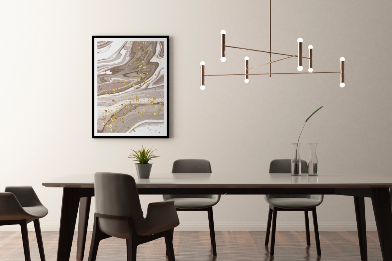 Cum alegi masa și scaunele potrivite pentru zona de dining și ce alte piese de mobilier sunt esențiale_ (imagine cu un living modern)